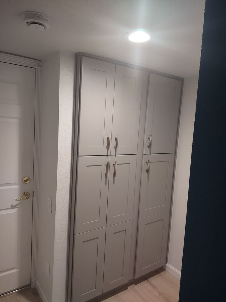 Hallway and pantry after