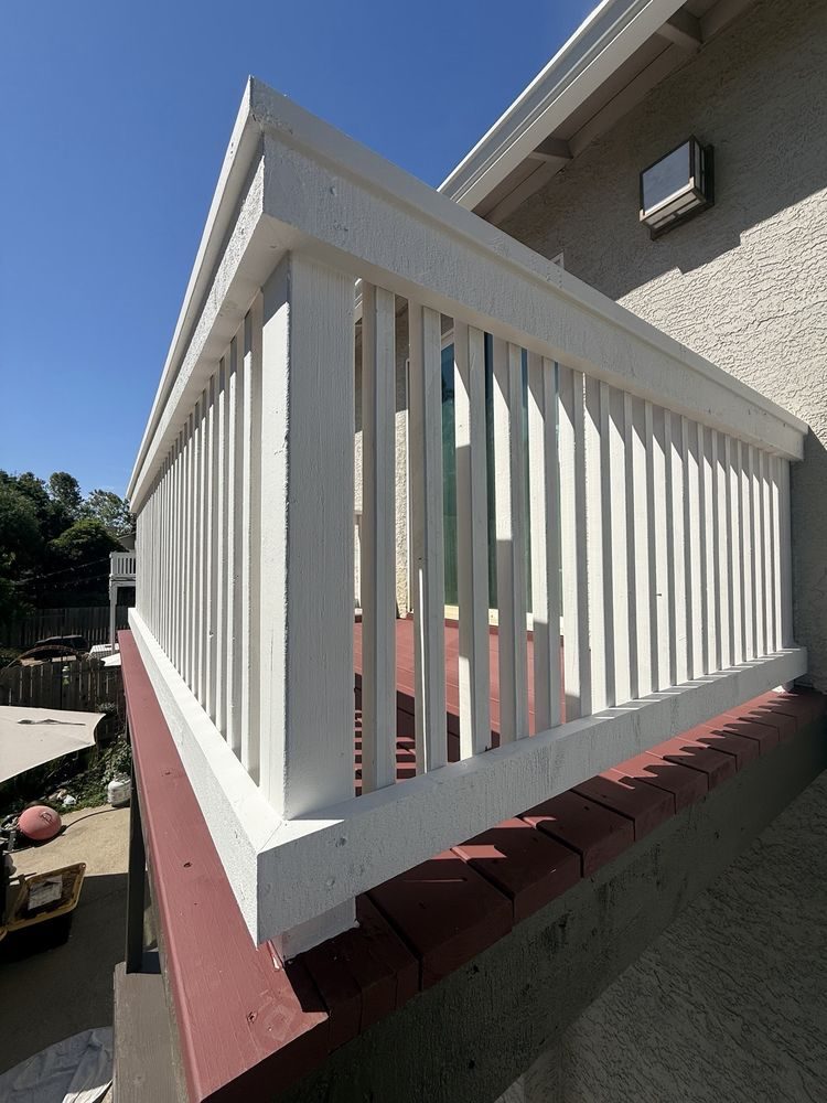 Balcony with new railing
